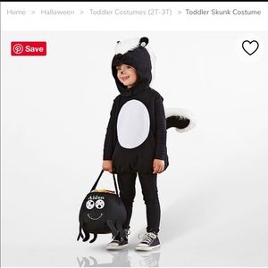 Pottery Barn Kids Toddler Skunk costume